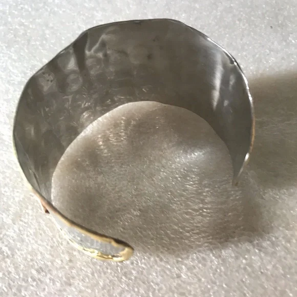 Artisan Mixed Metal Cuff Bracelet - Picture 3 of 3
